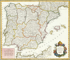 Spain and Portugal Map By Pedro Gendron