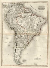 South America Map By John Pinkerton