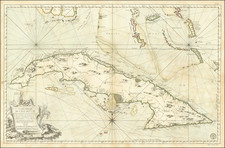 Cuba Map By Jacques Nicolas Bellin