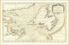 Eastern Canada Map By Jacques Nicolas Bellin