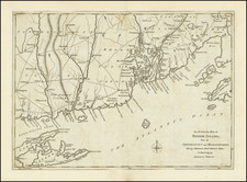 New England and Rhode Island Map By John Lodge