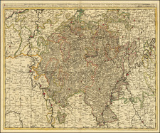 Belgium, Luxembourg and Mitteldeutschland Map By Gerard & Leonard Valk