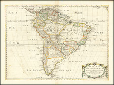 South America Map By Nicolas Sanson