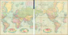 World Map By G.W. Bacon & Co.