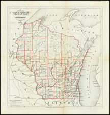 Wisconsin Map By Increase Lapham
