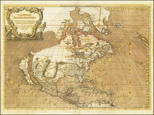 North America and California as an Island Map By Giacomo Giovanni Rossi