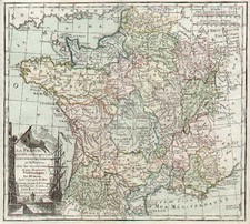 Europe and France Map By Louis Brion de la Tour