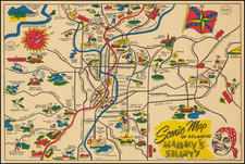 Georgia and Pictorial Maps Map By Fred Taylor