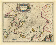 Polar Maps and Canada Map By Willem Janszoon Blaeu