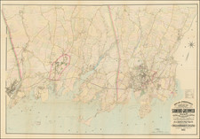 Connecticut Map By Miller Robbins Jr. / Forsey Breou