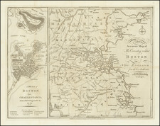 New England, Massachusetts and Boston Map By Town & Country Magazine