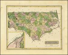 North Carolina Map By Fielding Lucas Jr.