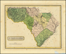 South Carolina Map By Fielding Lucas Jr.