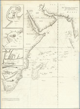 India, Africa, South Africa, East Africa and African Islands, including Madagascar Map By Melchisedec Thevenot