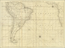 Atlantic Ocean, South America and West Africa Map By William Herbert
