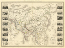 Asia and Asia Map By Alexandre Vuillemin