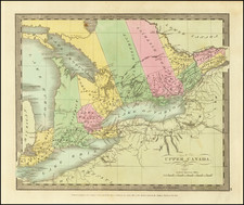 Eastern Canada Map By David Hugh Burr