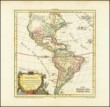 L'Amerique Par Robert de Vaugondy . . .1762