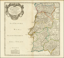 Les Estats de la Couronne de Portugal  . . . 1704 By Guillaume Sanson