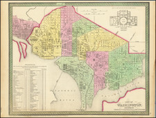 Washington, D.C. Map By Thomas, Cowperthwait & Co.