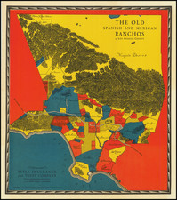 Pictorial Maps and Los Angeles Map By Title Insurance & Trust Company / Gerald  Allen Eddy