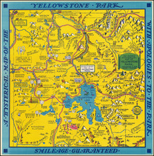 A Hysterical Map Of The Yellowstone Park -- With Apologies To The Park -- Smileage Guaranteed