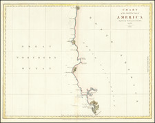 (Monterey and San Francisco Bay to Tillamook Head, Oregon)   Chart of the North West Coast of America Explored by the Boussole & Astrolabe in 1786  