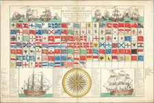 United States and Curiosities Map By Louis Joseph Mondhare
