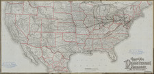 United States Map By Allen, Lane & Scott