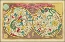 Celestial Maps Map By Adam Friedrich Zurner / Johann Christoph Weigel