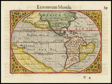 South America and America Map By Cornelis Claesz