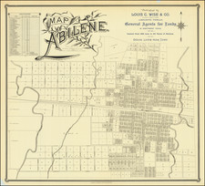 Texas Map By Clarke  & Courts, Litho.