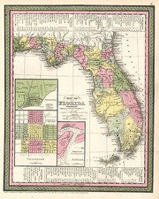 Southeast Map By Thomas, Cowperthwait & Co.