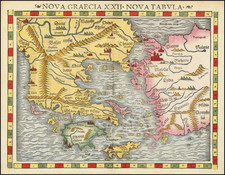 Turkey, Turkey & Asia Minor and Greece Map By Sebastian Munster