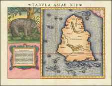 India and Other Islands Map By Sebastian Munster
