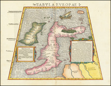 British Isles, England and Ireland Map By Sebastian Munster