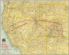 Plains, Southwest, Rocky Mountains and California Map By S. K. Hooper