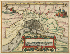 Belgium Map By Pieter van den Keere