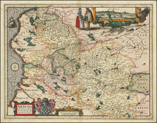 Nord et Nord-Est Map By Petrus Kaerius