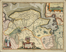 Netherlands Map By Petrus Kaerius