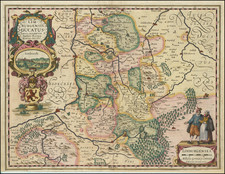 Belgium Map By Petrus Kaerius