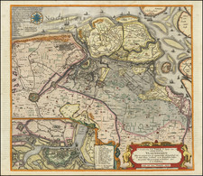 Belgium Map By Claes Janszoon Visscher