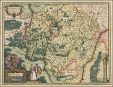 Luxembourg Map By Petrus Kaerius