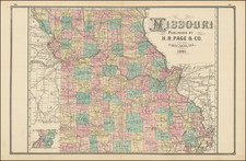 Missouri Map By H.R. Page