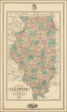 Illinois Map By H.R. Page