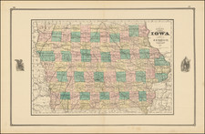 Iowa Map By H.R. Page  &  Co.