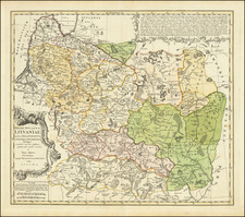 Poland and Baltic Countries Map By Homann Heirs