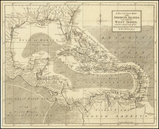 Florida, Southeast and Caribbean Map By Thomas Kitchin / London Magazine