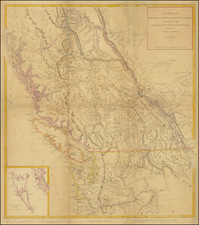 Idaho, Oregon, Washington and British Columbia Map By John Arrowsmith