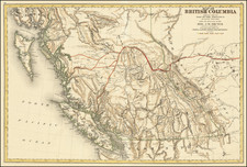 Map of British Columbia Compiled from the Map of the Province Recently Prepared under the direction of Hon. J.W. Trutch Lieut. Govr. Of the Province with Additions from the Maps of the Post Office Department